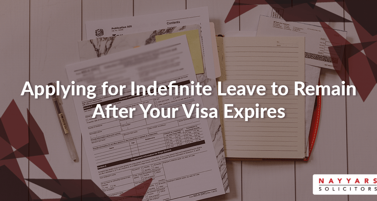 Applying for indefinite leave to remain after your visa expires